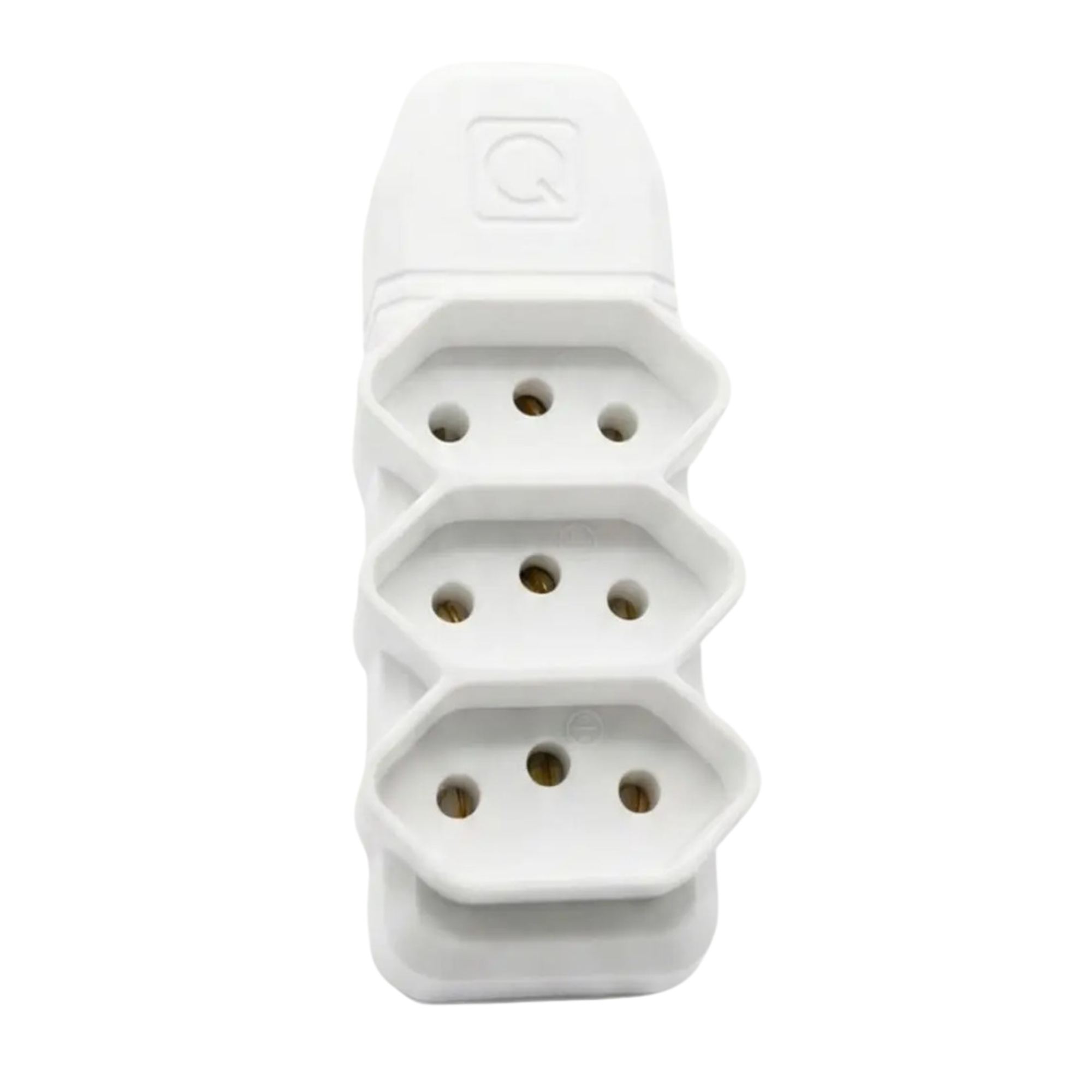 Multiplicador De Tomadas 3 Saídas 10A 2P+T Bivolt Branco - Qualitronix 0203001BR Qualitronix - imagem 4