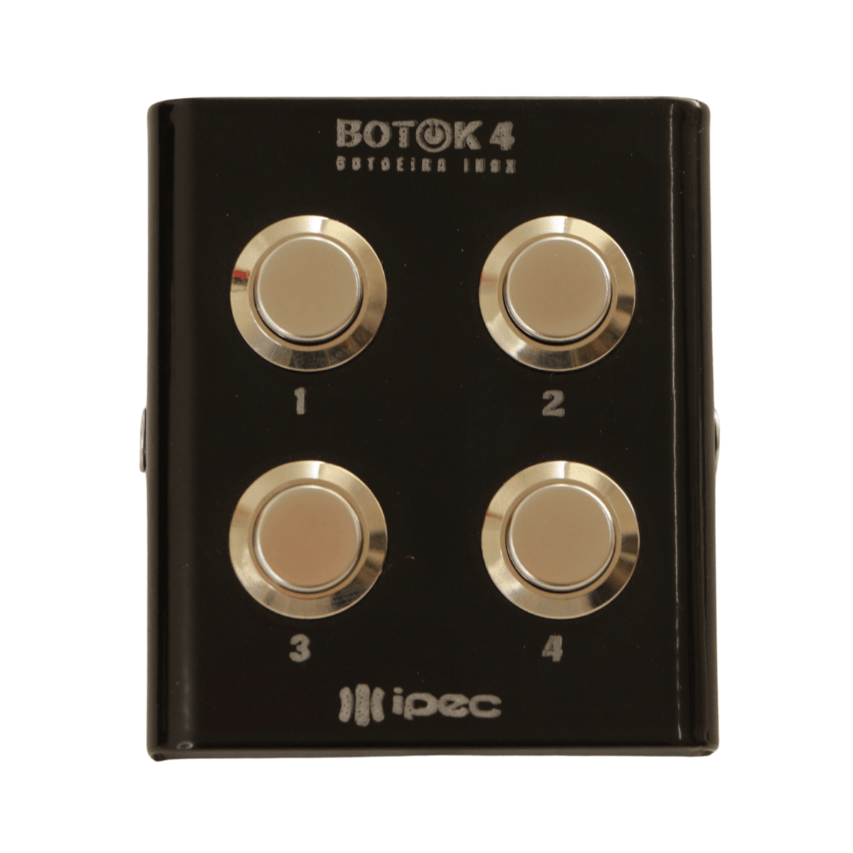 Botoeira Inox Preta 4 Botões - Botok 4 - Ipec A2526-PT IPEC - imagem 2