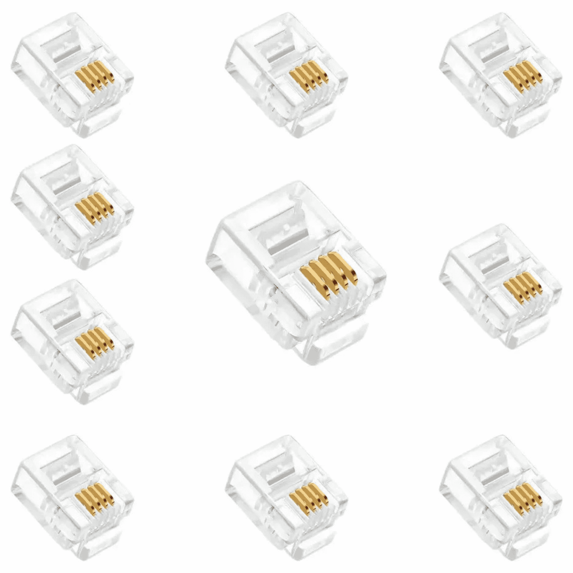 Conector RJ11 Para Telefonia - Pacote Com 10 Unidades - Exbom RJ11/PCO10 Exbom - imagem 6