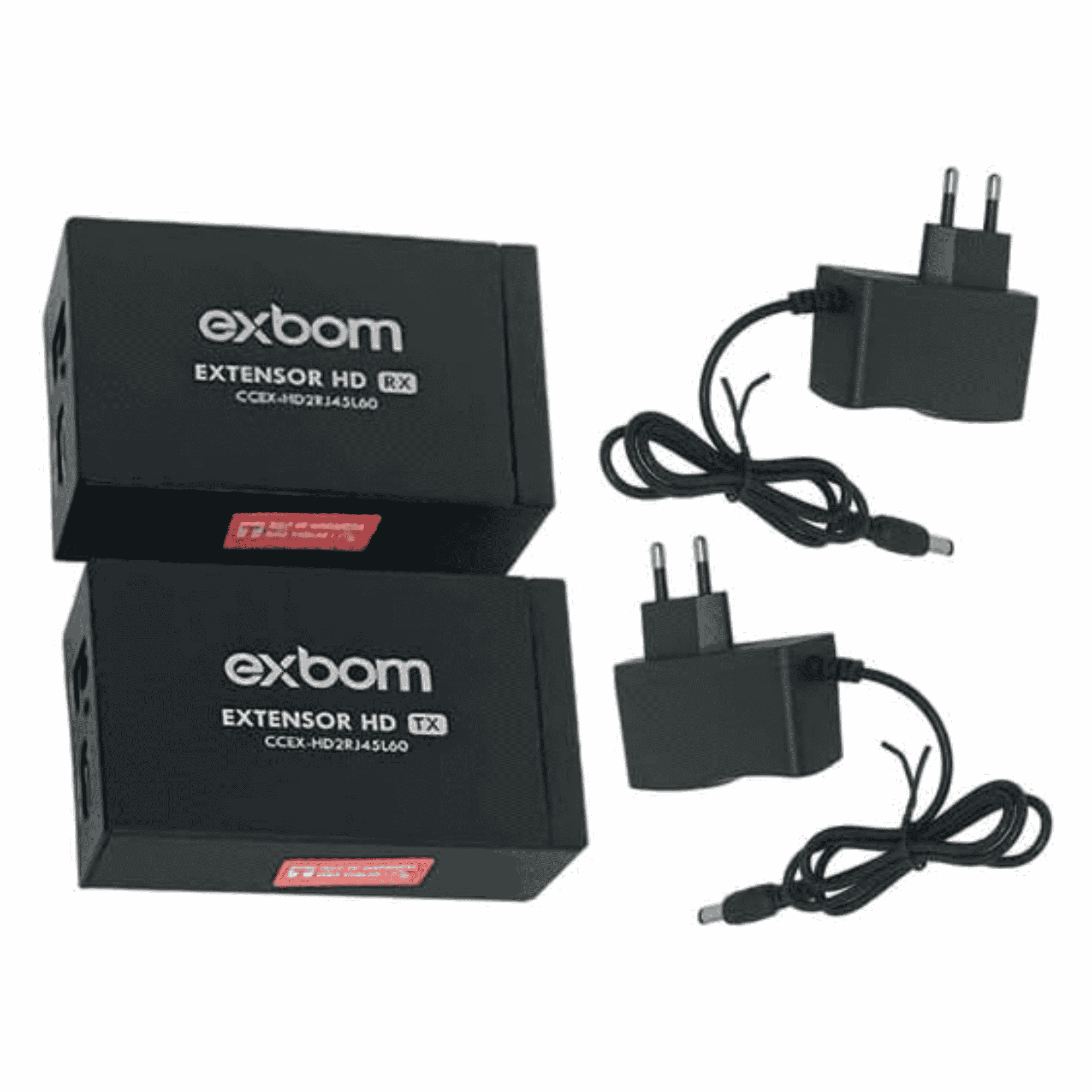 Extensor HDMI RJ45 CAT5E CAT6 Full HD 60m - Exbom EX60HDMI Exbom - imagem 2