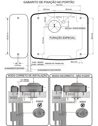 Fechadura Eletronica AGL Ultra Magic Card Preta - 42mm Ch.Simp. F.Esp. - Unidade 1011017 AGL - imagem 3