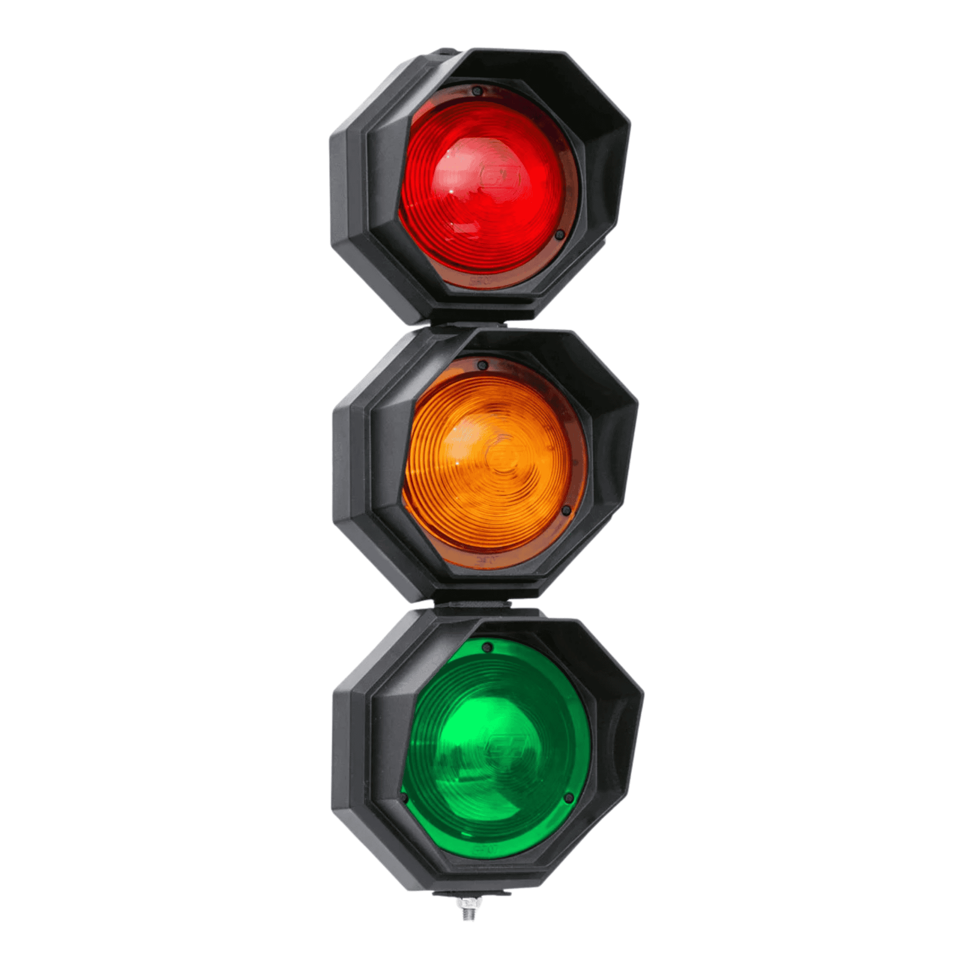 Semáforo LED Trio Vermelho Amarelo Verde 12V - SFT100 - Gp Control SFT100 GP Control