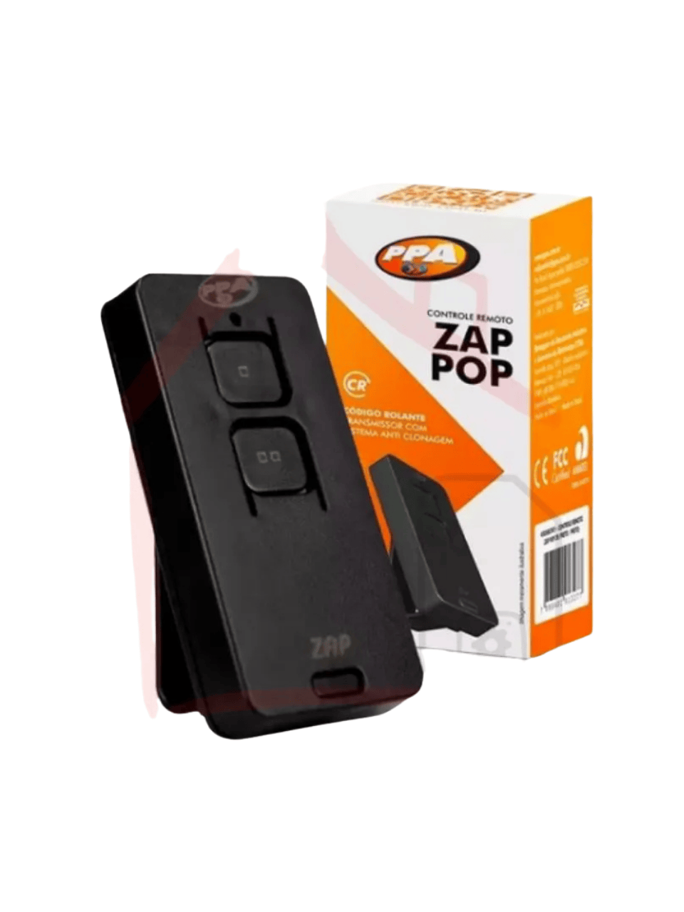 Kit Com 4 Controles Remotos PPA Zap Pop 433MHz Dupla Tecnologia Cor Preto MLB4136094705 PPA - imagem 3