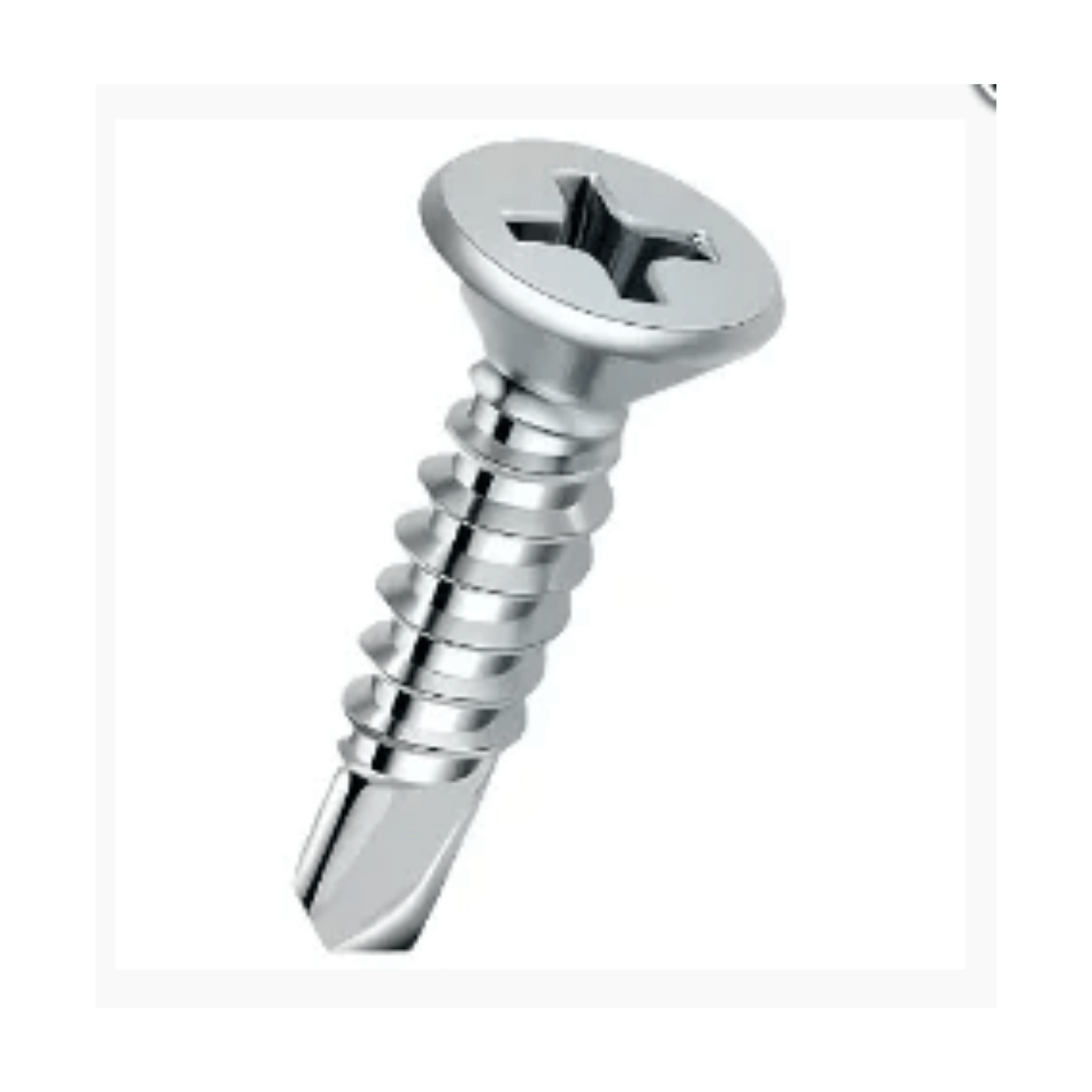 Parafuso Autobrocante Cabeça Chata Phillips 4,2 X 25mm Zincado - Pacote Com 10 Unidades - Forzon 018963 Forzon