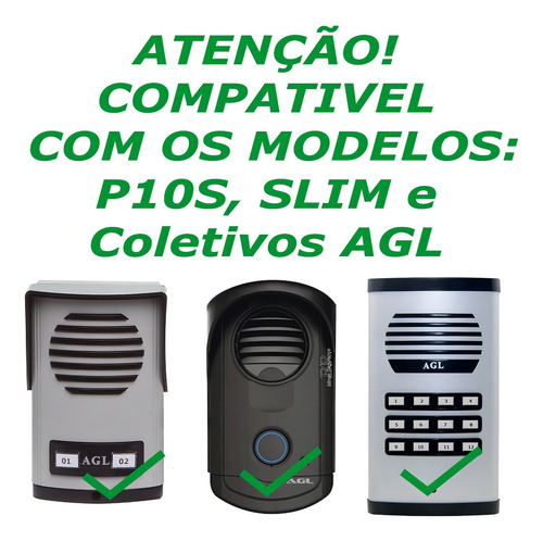 Interfone Individual S100 Preto - AGL 1104024 AGL - imagem 8