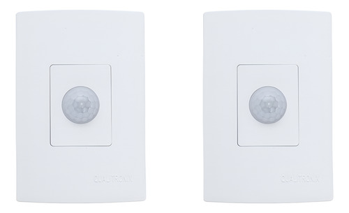 Kit 2 Sensor Presença Qualitronix QI2MB Microcontrolado Br Branco