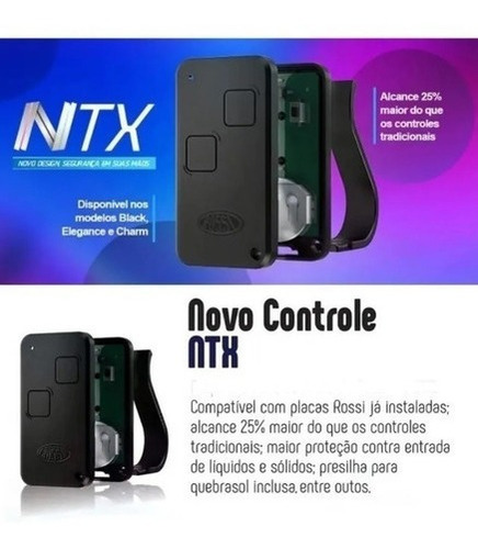 Kit 2X Controle Remoto Rossi Color Xtn 433MHz MLB5527694464 Rossi - imagem 3