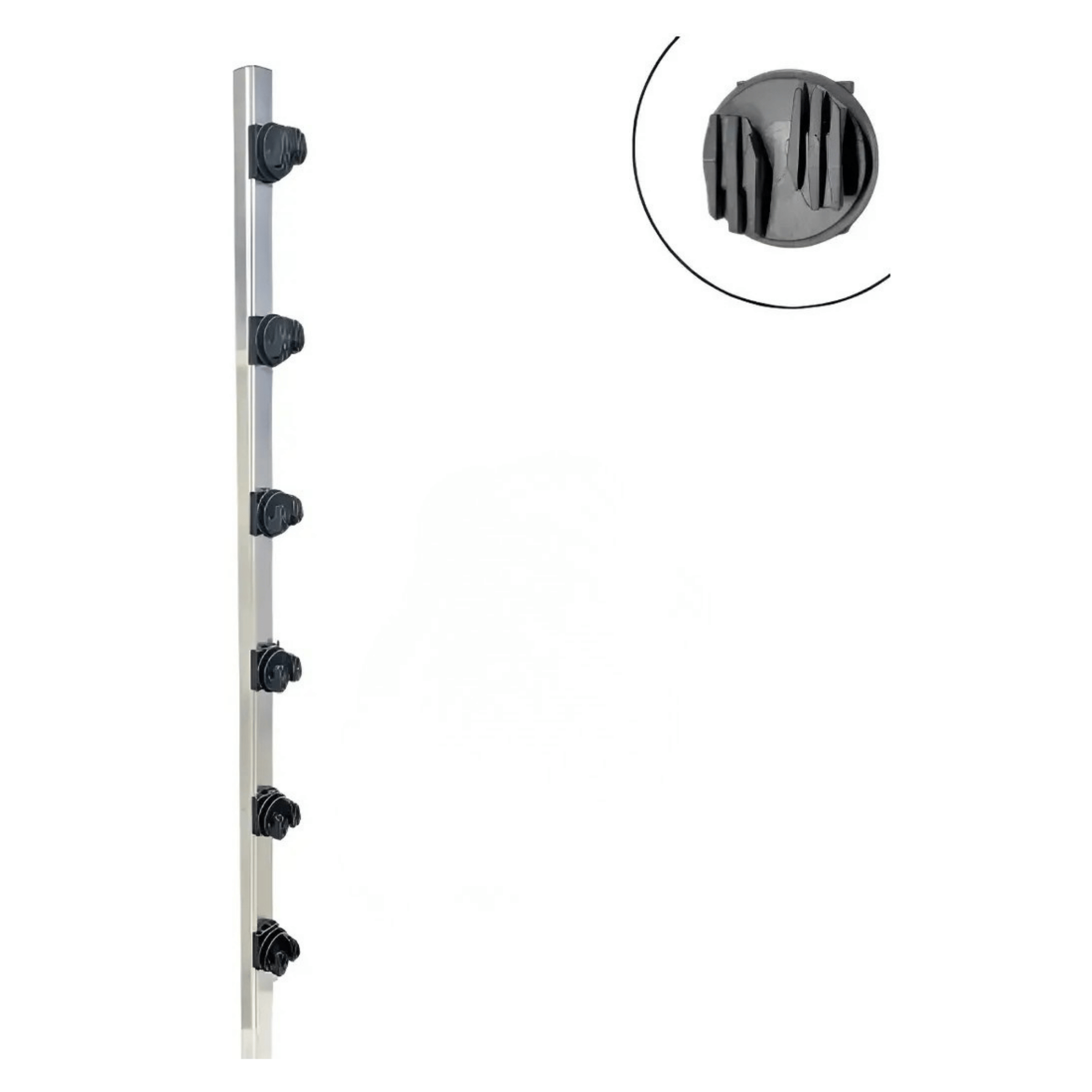 Haste Tubular Quadrada Para Cerca 25X25MM 1m Com 6 Isoladores W - Confiseg 000000000913309 Confiseg