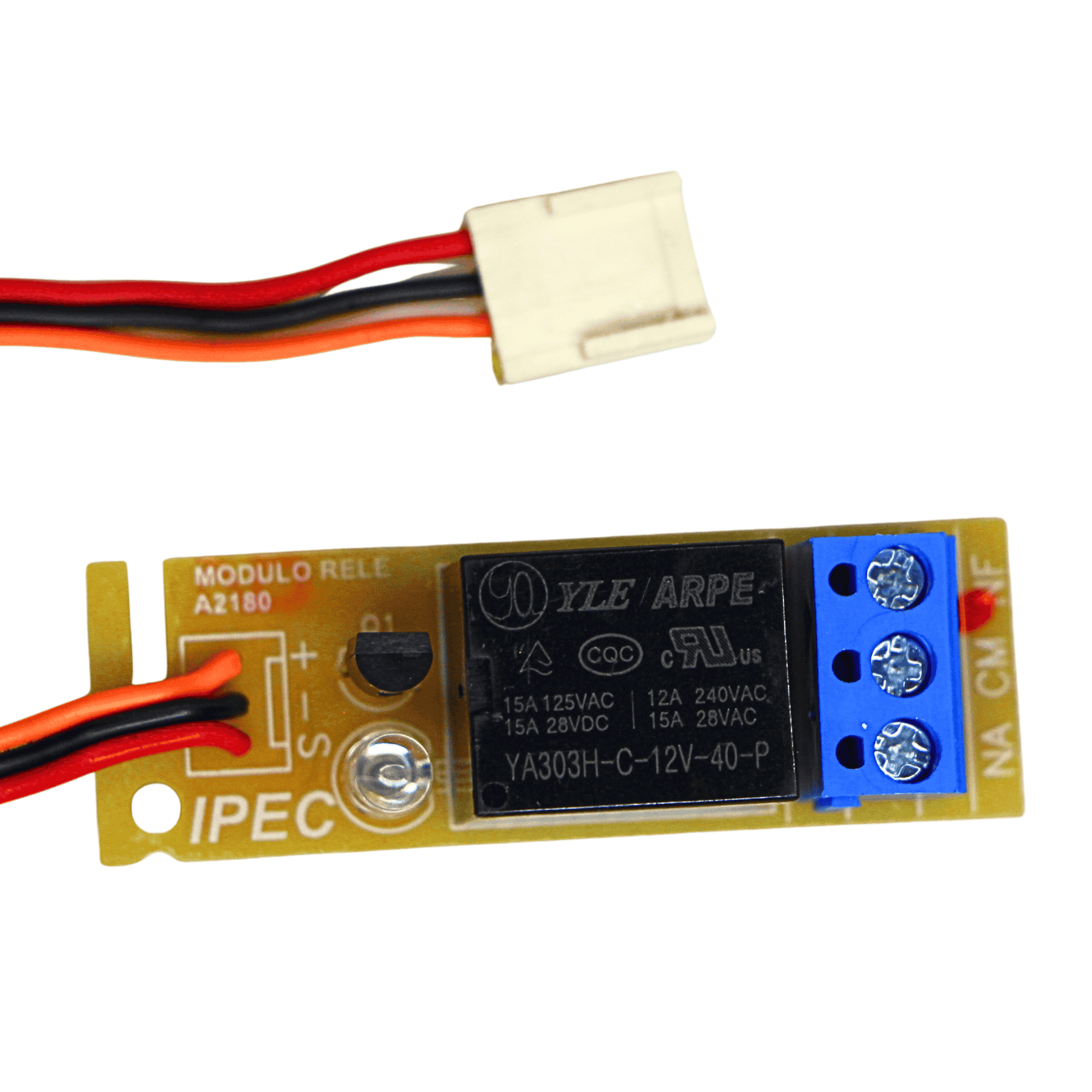 Módulo Relé Para Acionamento De Travas 12V Na/NF - Ipec A2180 IPEC