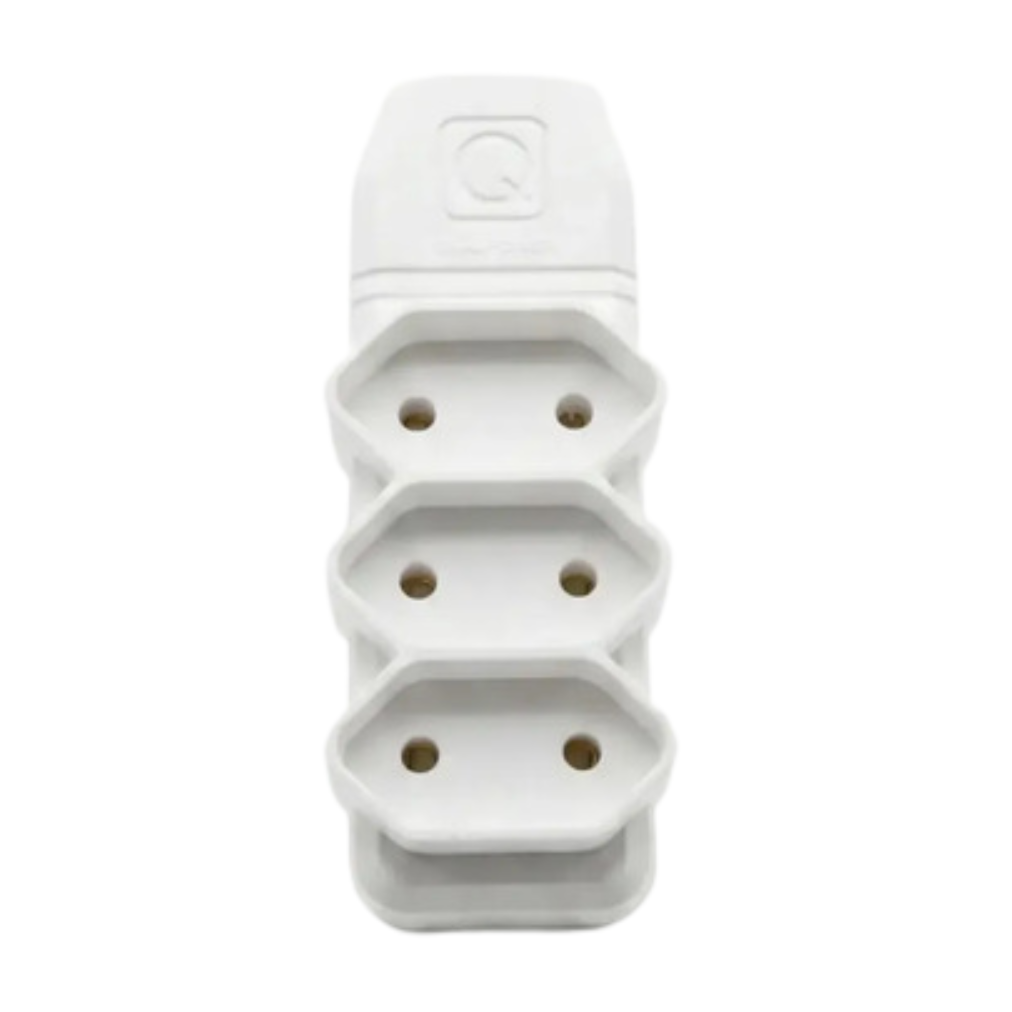 Multiplicador De Tomadas 3 Saídas 10A 2 Pinos Bivolt Branco - Qualitronix