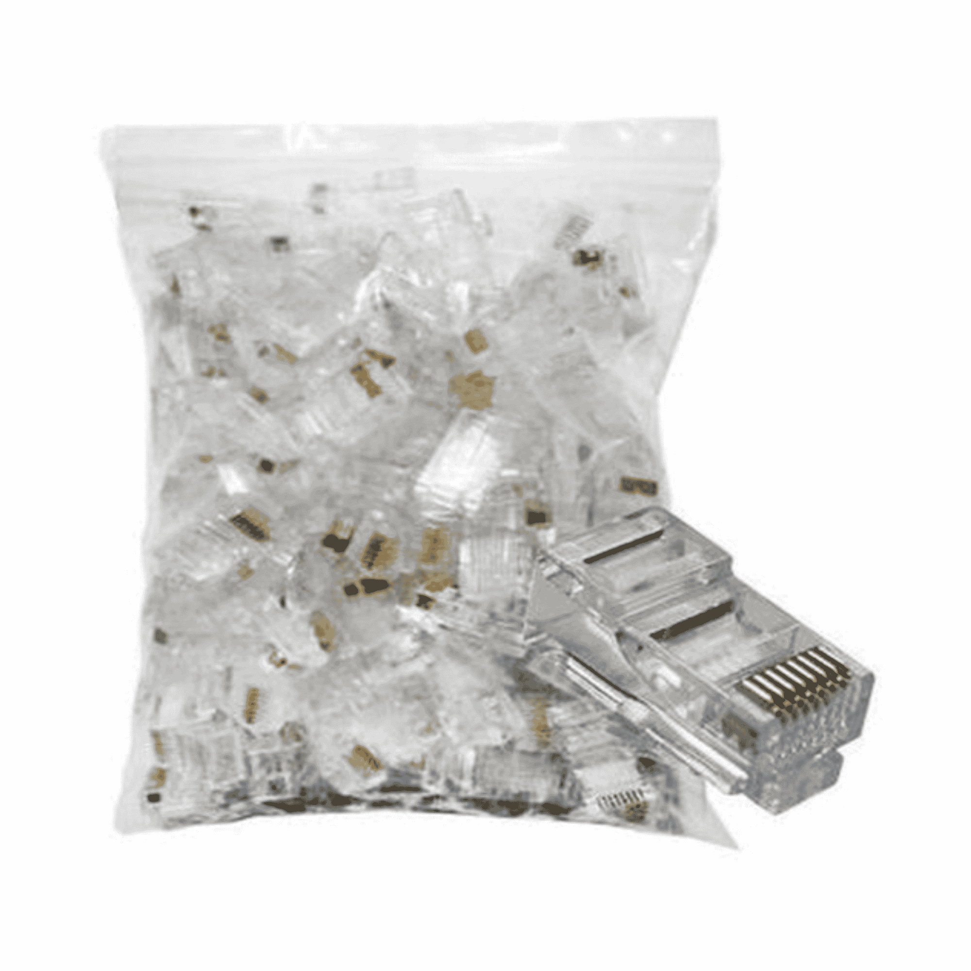 Pacote Com 100 Conectores RJ45 Macho Plug Utp CAT5E - Mpt KT100RJMPT MPT - imagem 6