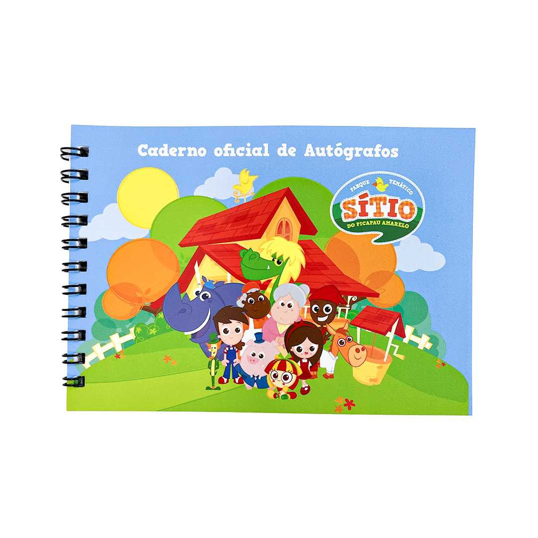 Categoria Papelaria — Caderno de Autógrafos Sítio do Picapau