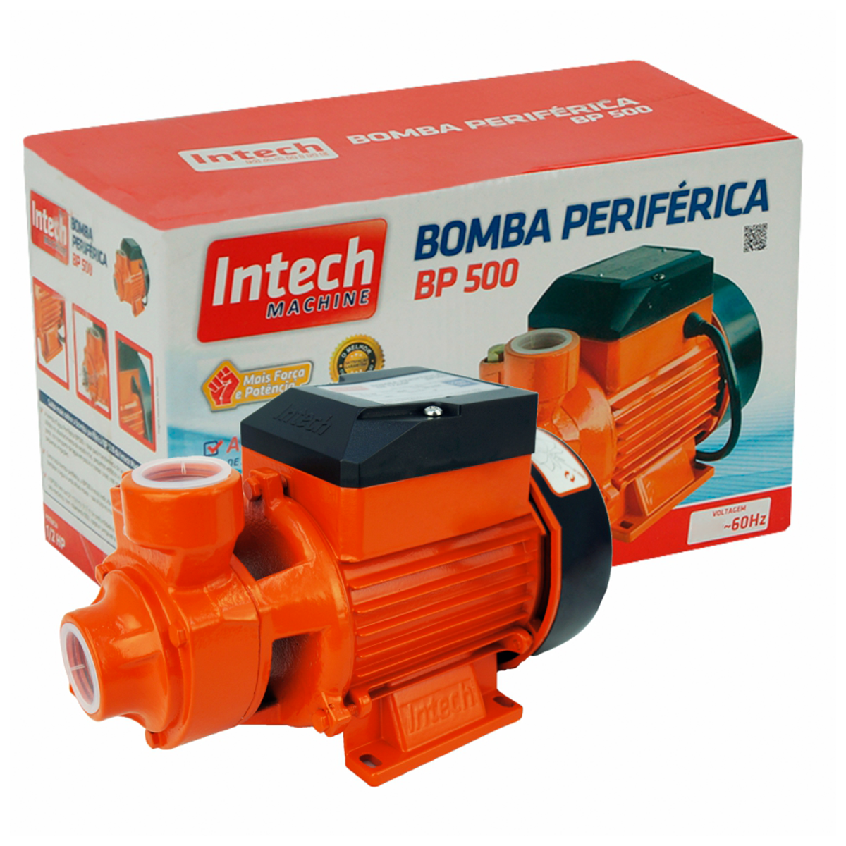 Bomba D'água Periférica 1/2HP BP500 127v- Intech