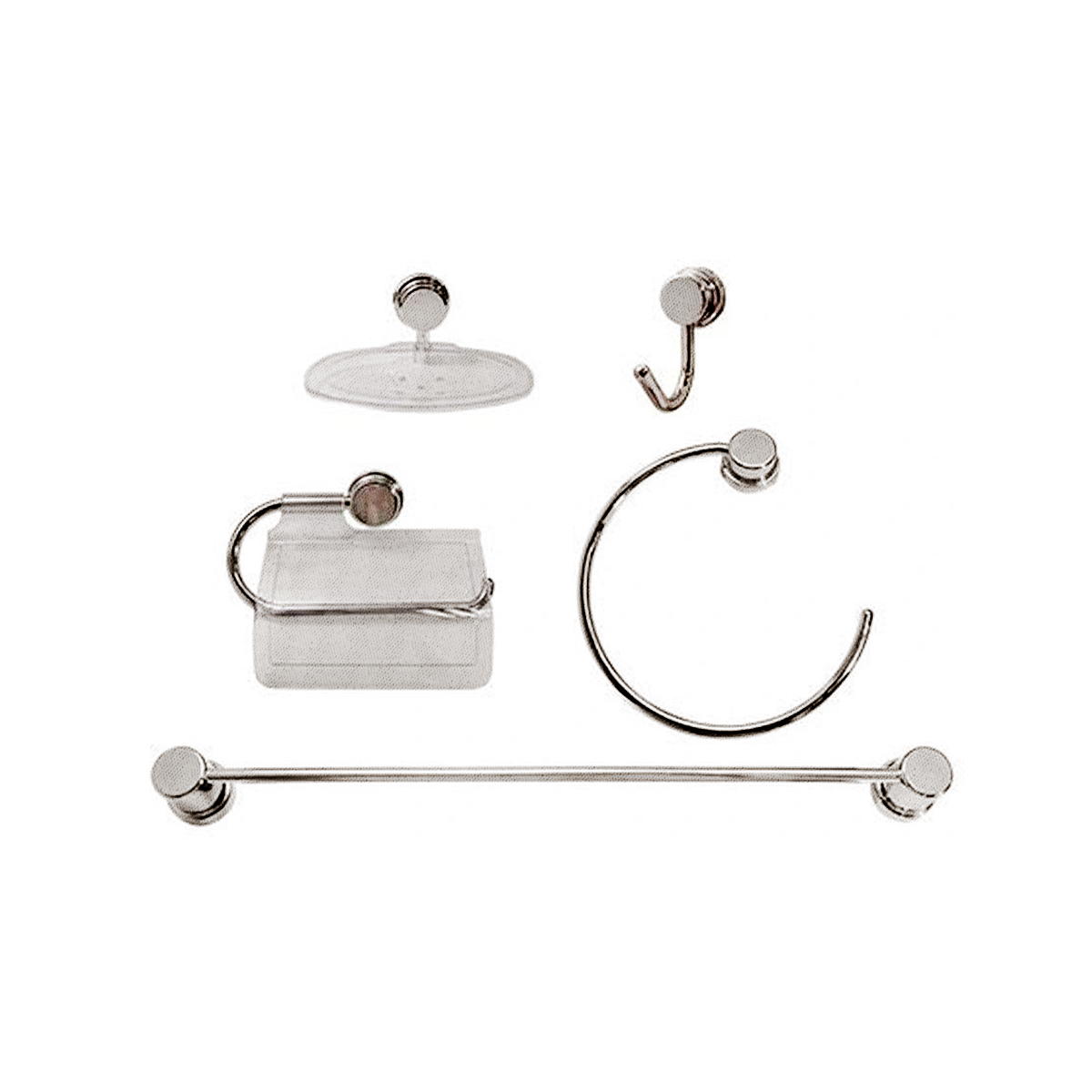 Kit de Acessórios para Banheiro com 5 Peças - Rayco