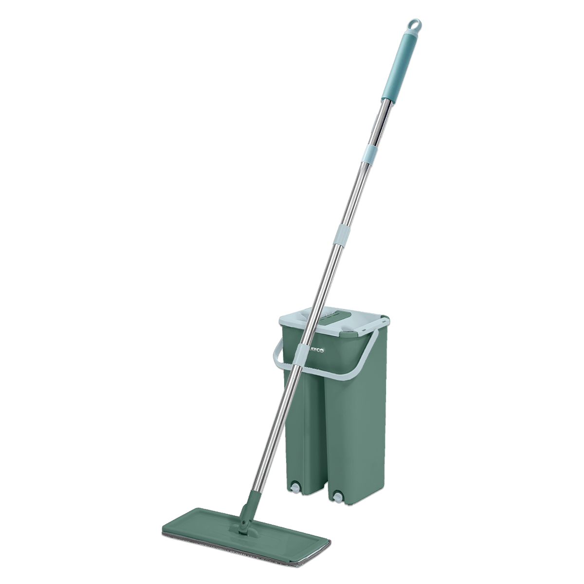 Mop Flat Fit Lava e Seca Multiuso com Balde 6L + 1 Refil - Rayco