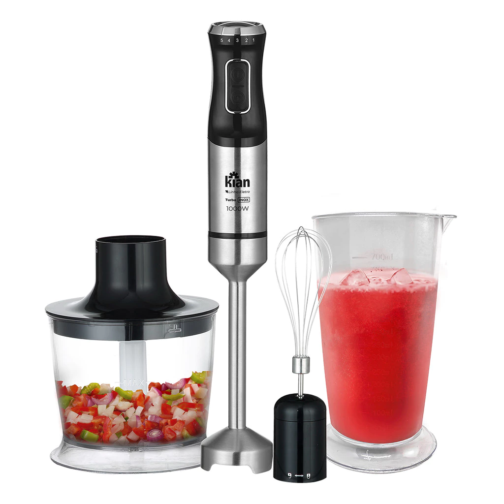 Mixer Turbo 3 em 1 - 1000W 5 Velocidades Preto - Kian - 220V
