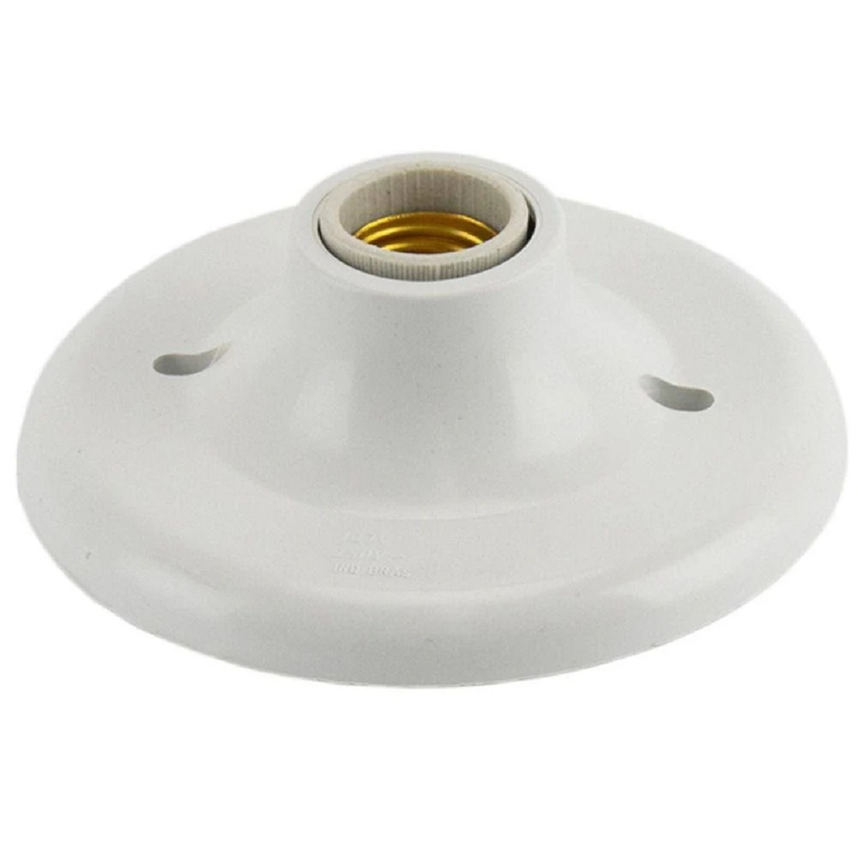 Kit 5 Pçs Plafonier Plafon Soquete Porcelana E27 100w Branco