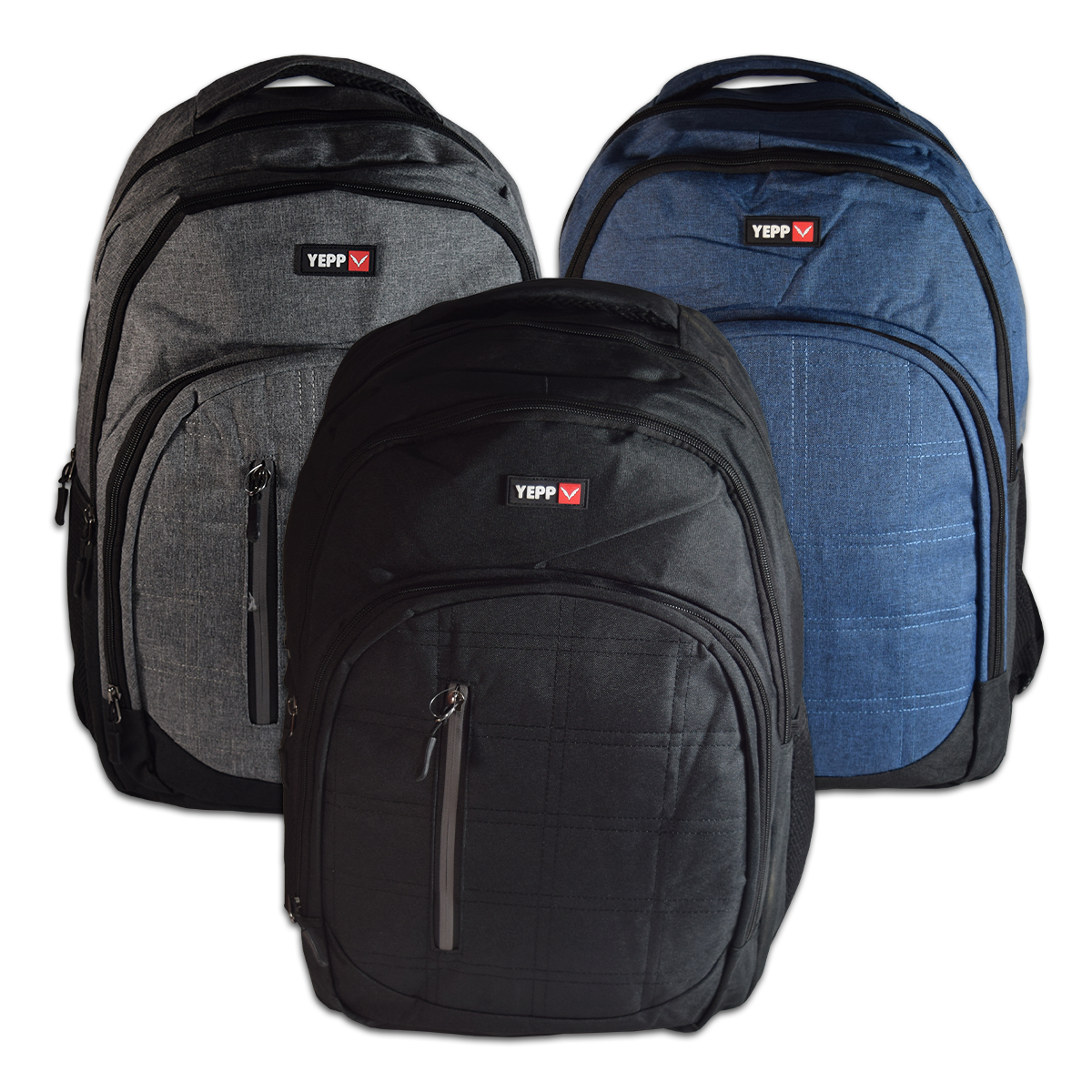 Mochila Masculina Reforçada Esportiva 3 Cores Yepp - 21 Litros