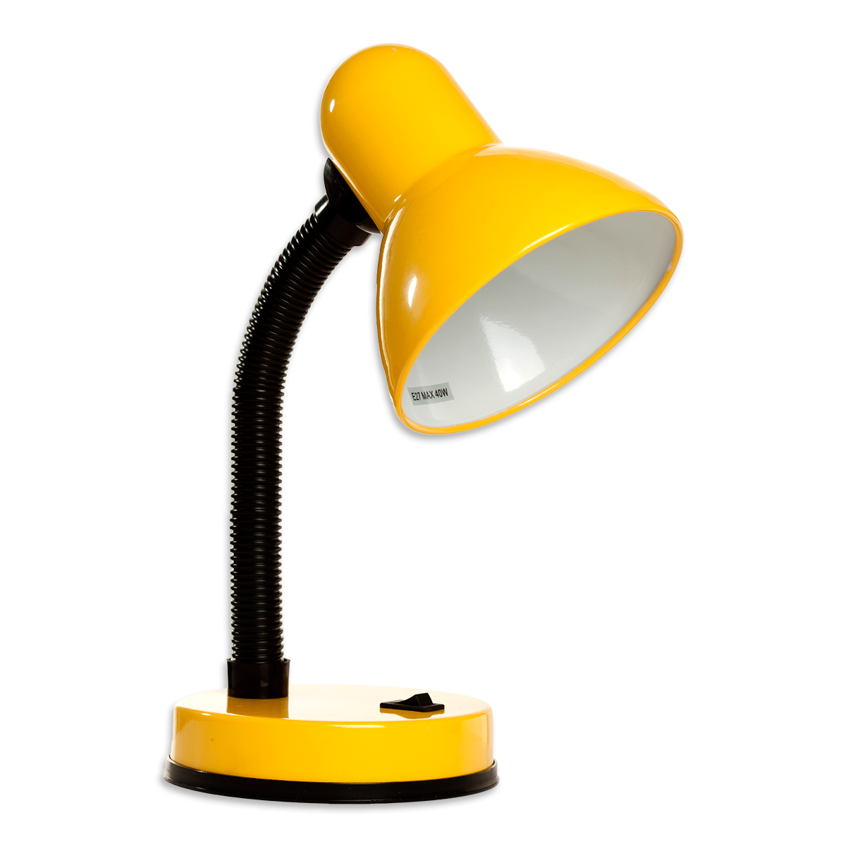 Luminária de Mesa Articulável Flexível Amarela Bivolt - Kian