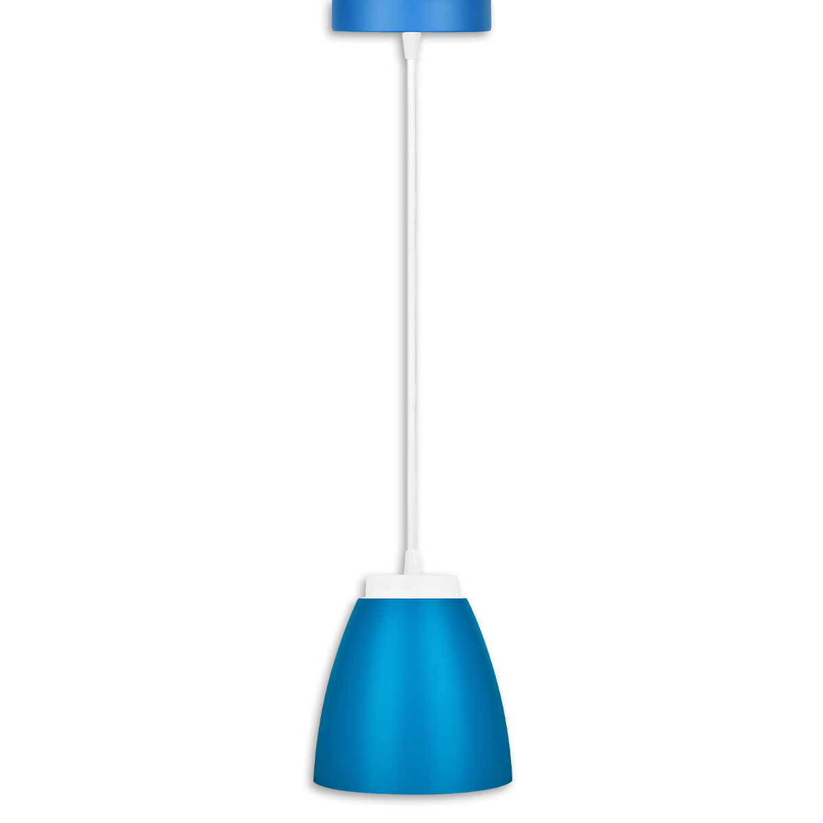 Luminária Pendente Led Azul 9w Branca Fria Bivolt - Kian
