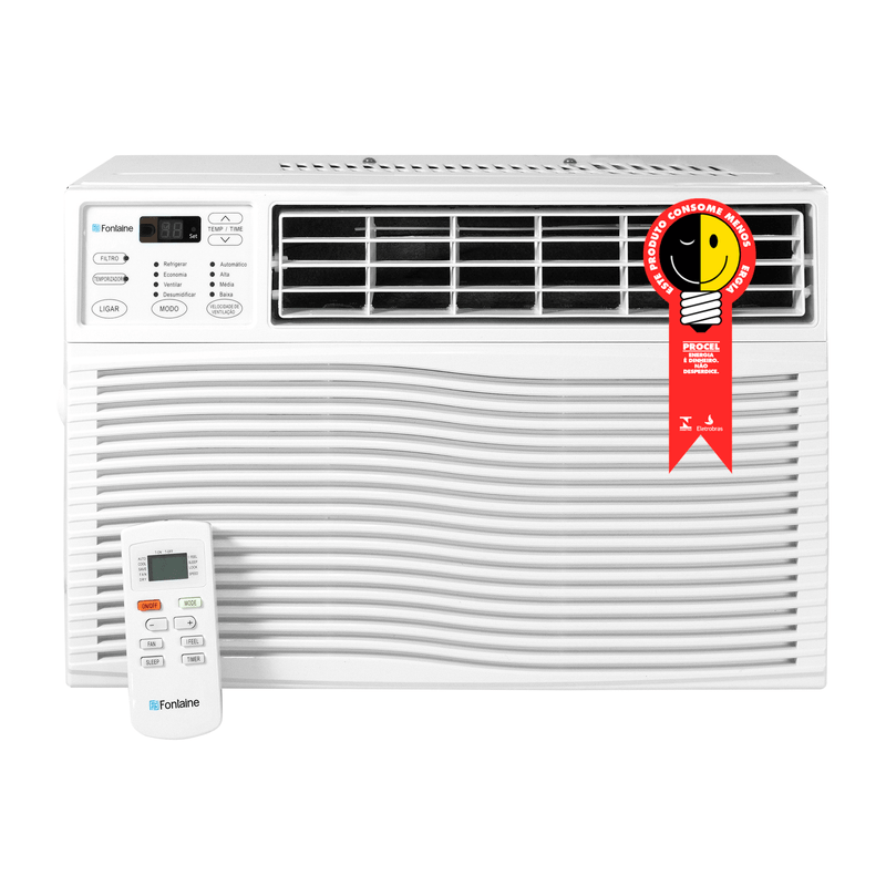 Ar condicionado Janela HEJ10E1 10.000 BTU/h Branco - 127V Fontaine