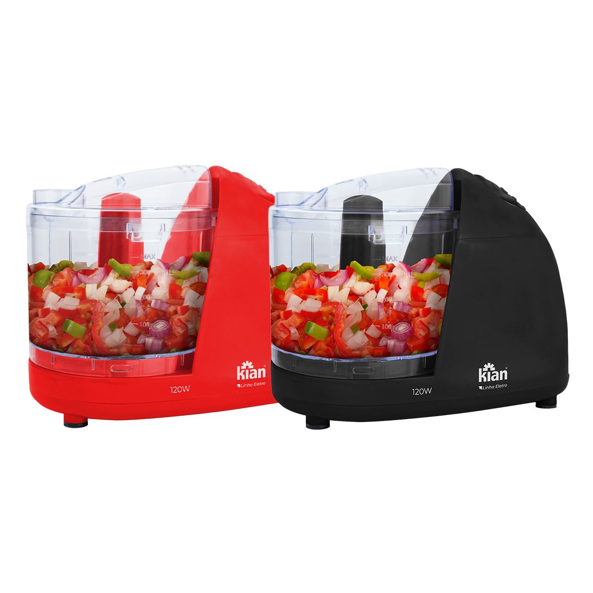 Mini Processador 350ml Lâminas em Inox 120W - Kian