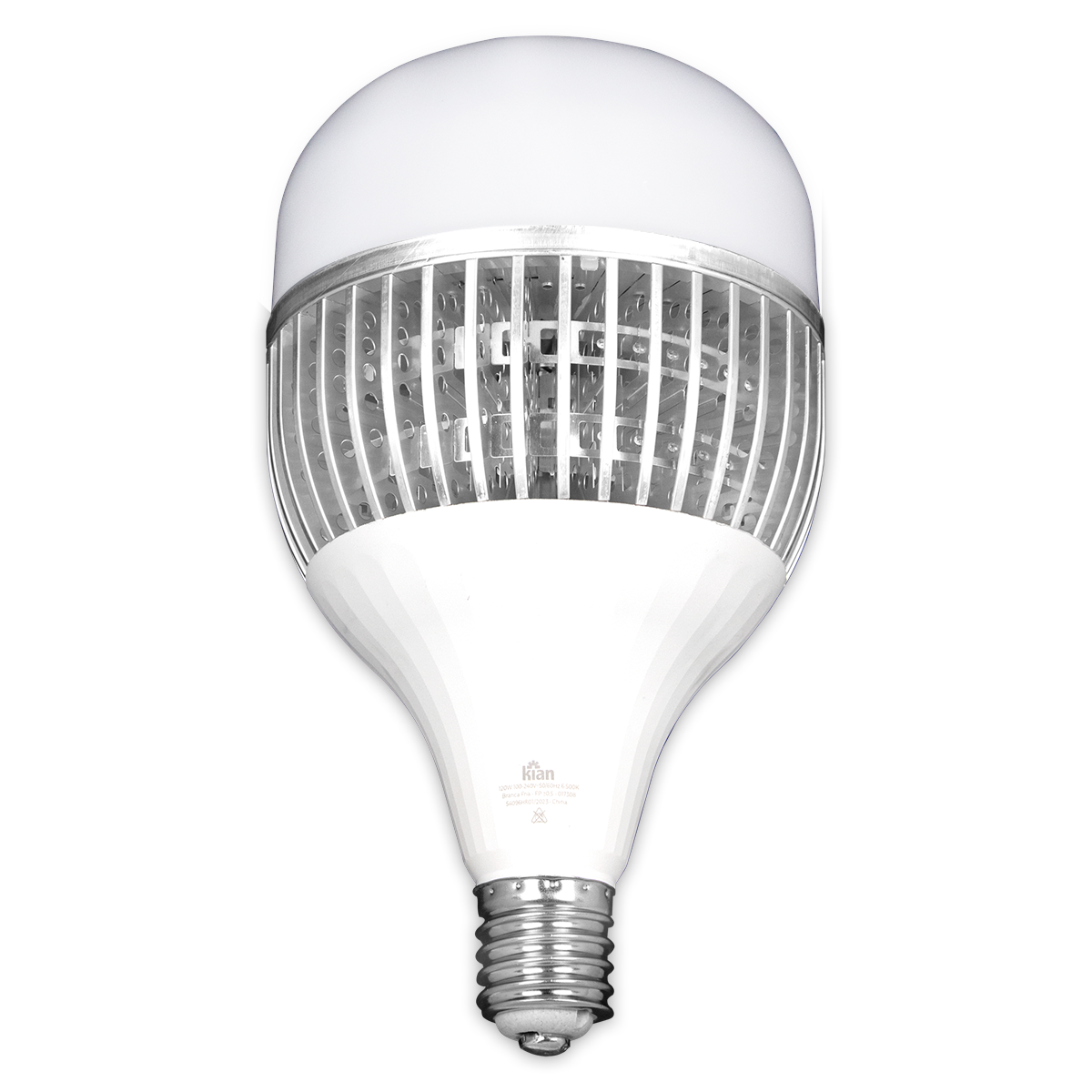 Lâmpada Led Industrial Bulbo 120w Branca Fria Bivolt - Kian