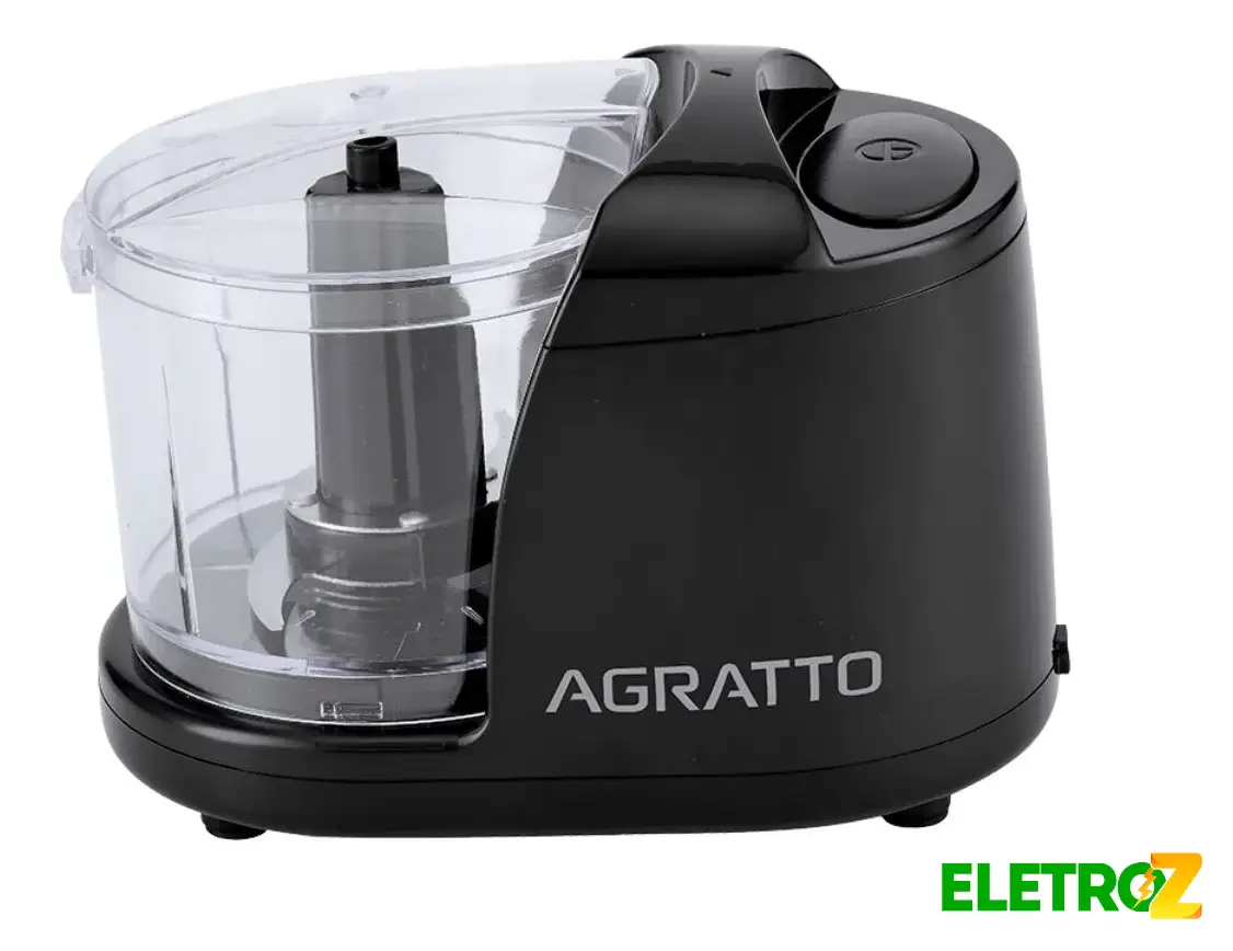 Mini Processador Elétrico Preto 350ml Agratto 350ml 100w 110V/220V 