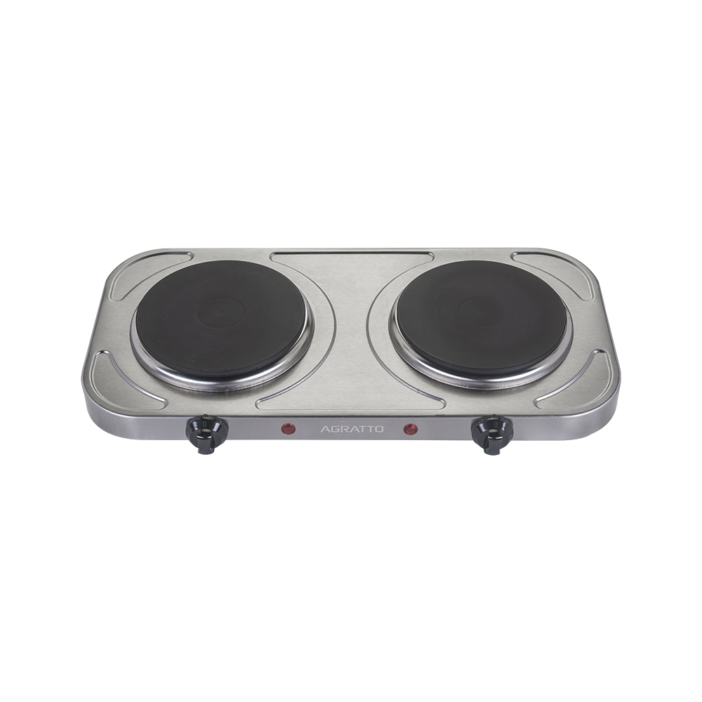 Fogão Eletrico Mesa Agratto Fm-01 2 Bocas 2000w Inox