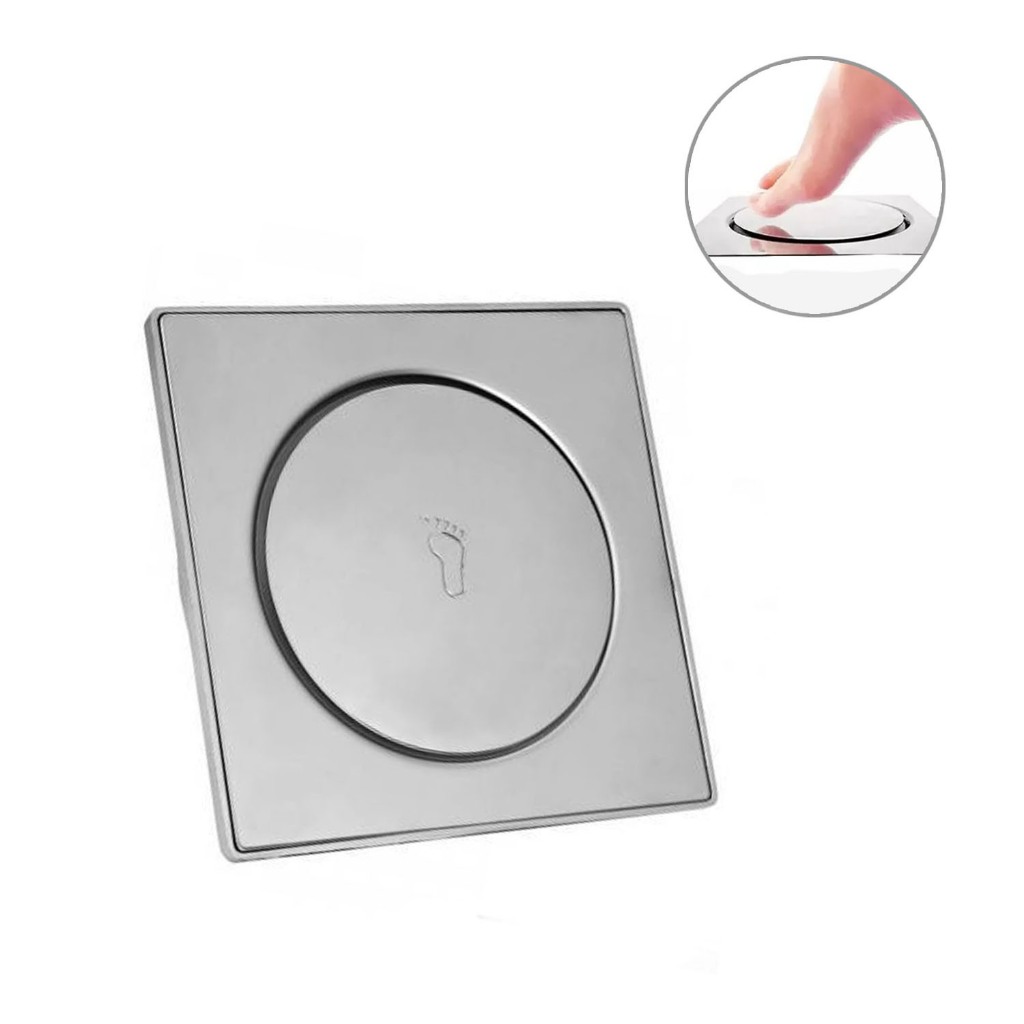 RALO INTELIGENTE QUADRADO INOX 201 PRATA 10X10CM