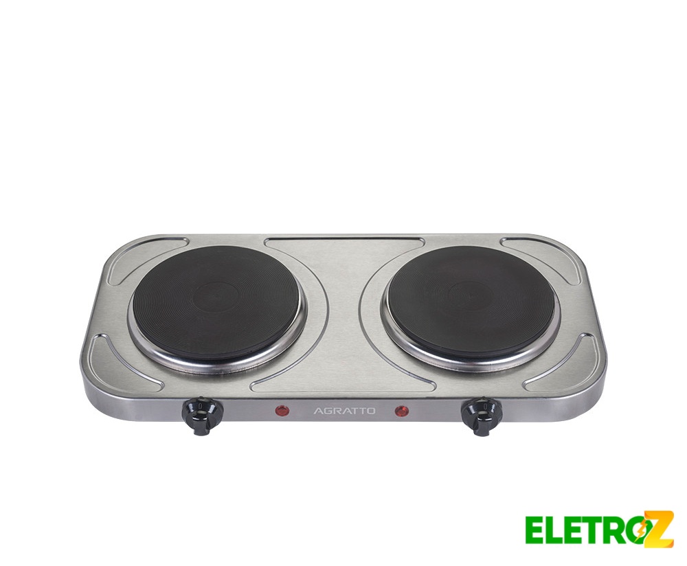  Fogão Elétrico Cooktop Fogareiro 2 Bocas 2.000 W 127v