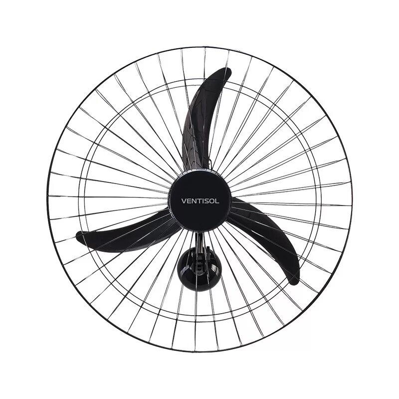 Ventilador de Parede 60 cm New Preto 127V Premium Ventisol - 127vv - 50cm