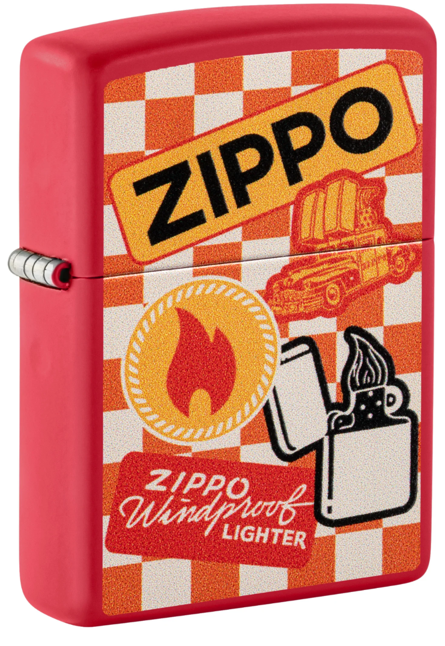 Isqueiro Zippo Car & Flame Retro Design (48998)