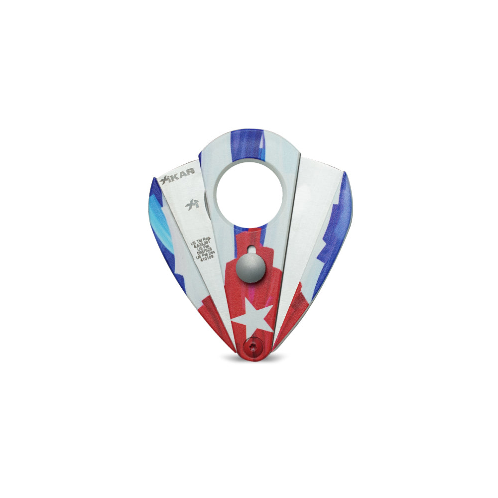 Cortador De Charuto Xikar Xi2 Lâmina Dupla Nylon Cuban Flag