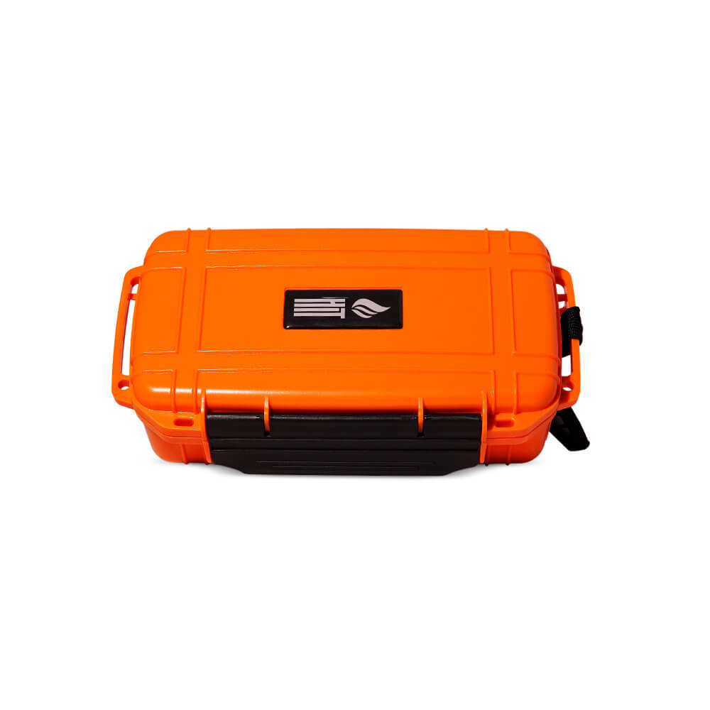 Umidor de Viagem Hit p/ 10 Charutos (Laranja) — Umidor De Viagem