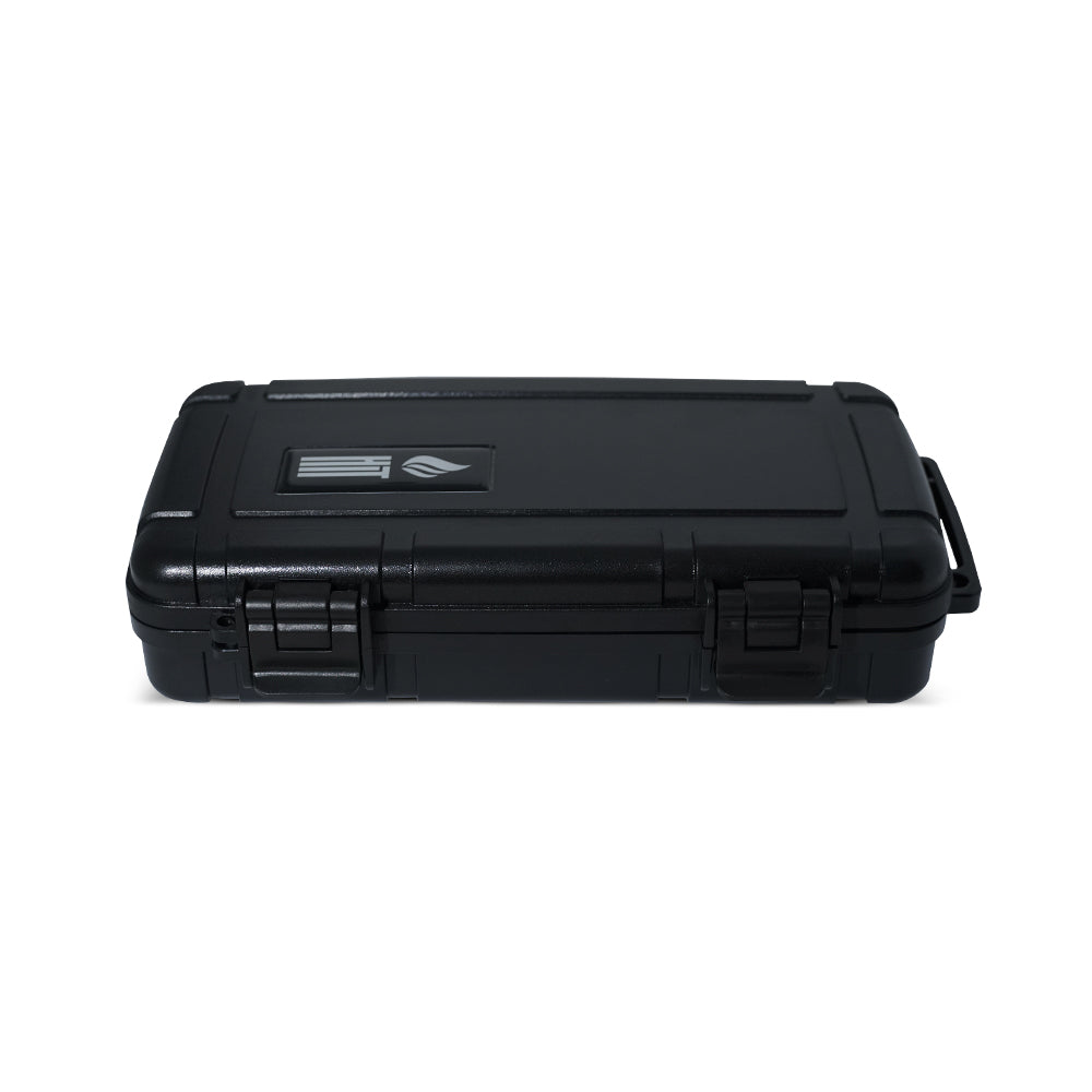 Umidor de Viagem Hit p/ 5 Charutos (Preto) — Umidor De Viagem