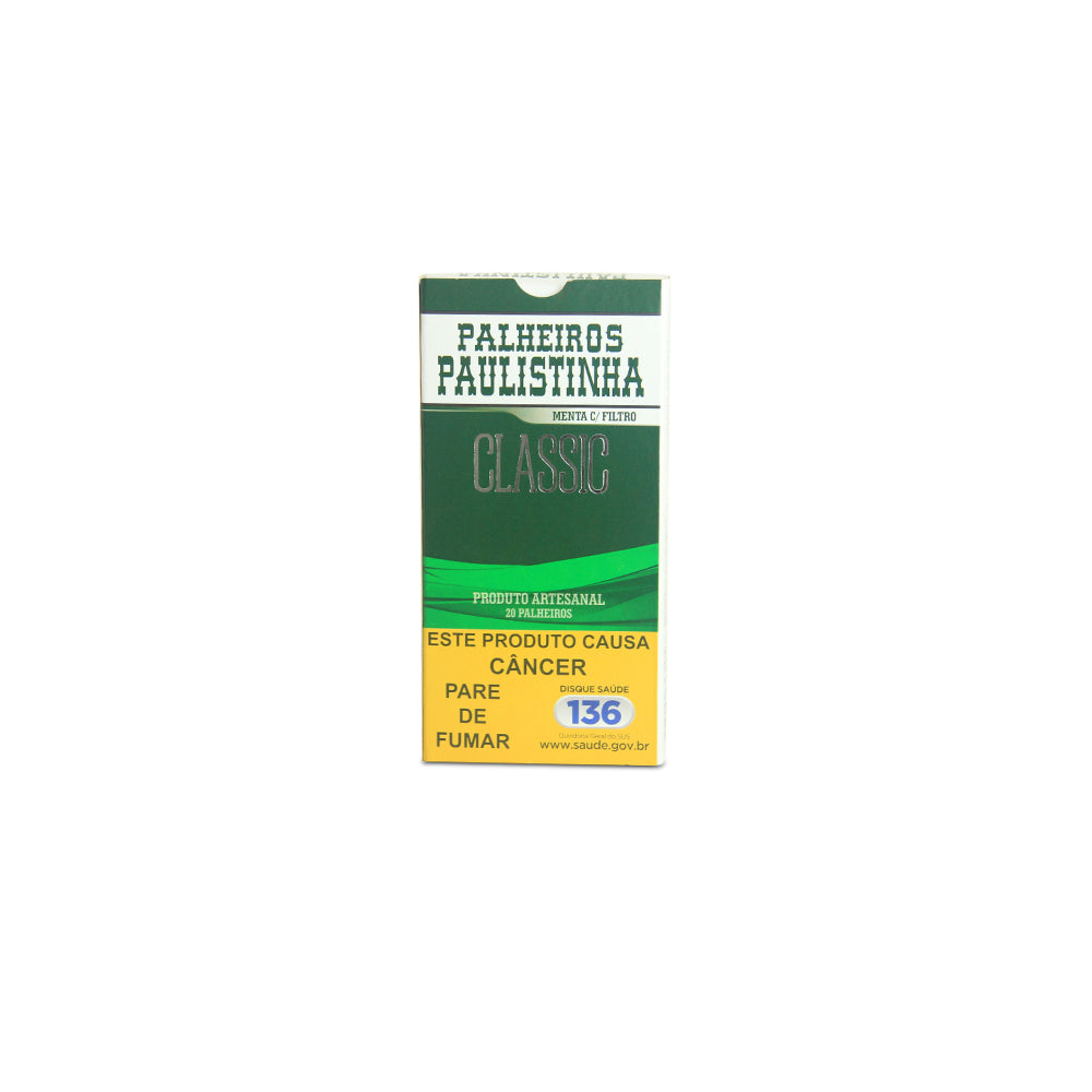 Palheiro Paulistinha Menta C/ Filtro — Palheiros