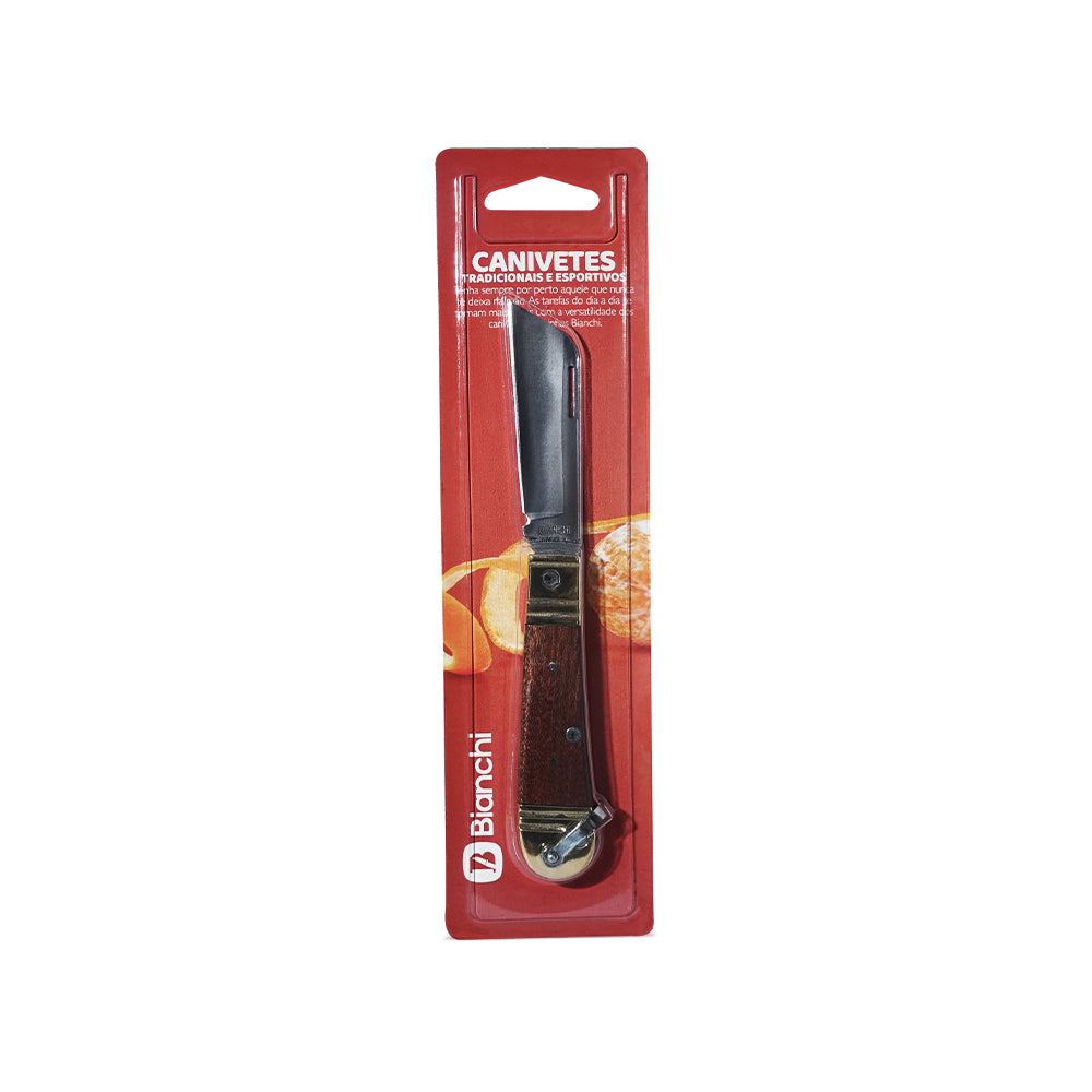 Canivete Bianchi Rog Latão/Madeira 3 1/8" (10307/33)