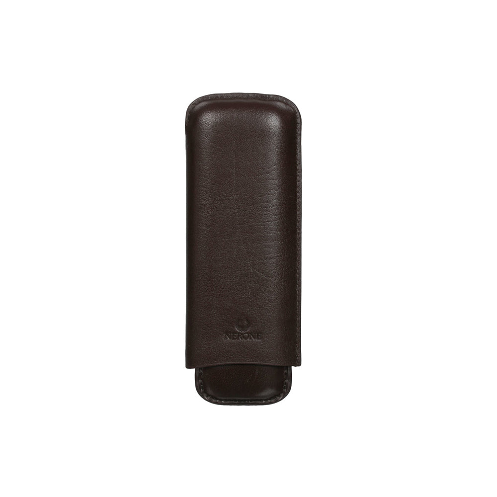Charuteira De Couro Nerone Classy Brown p/ 3 Charutos