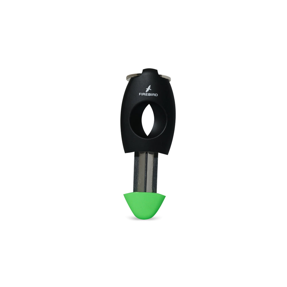 Cortador de Charutos Colibri Firebird Viper (V-Cut) Preto + Verde