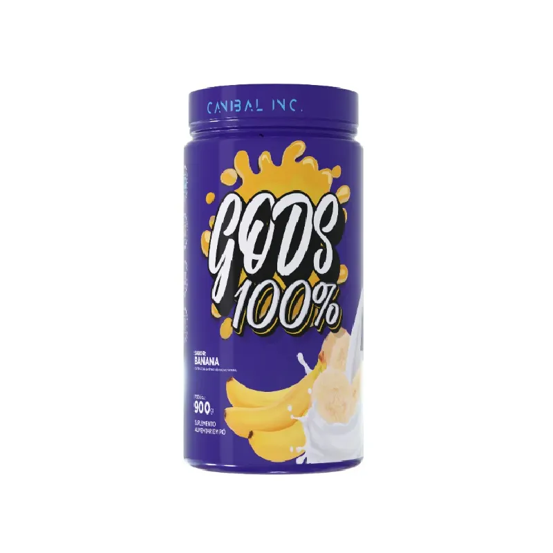 Gods Whey 100% Pote 900g Canibal - Banana