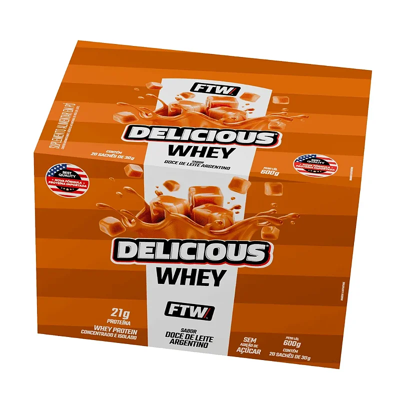 Delicious Whey 30g Display Com 20 Saches Ftw - DOCE DE LEITE ARGENTINO