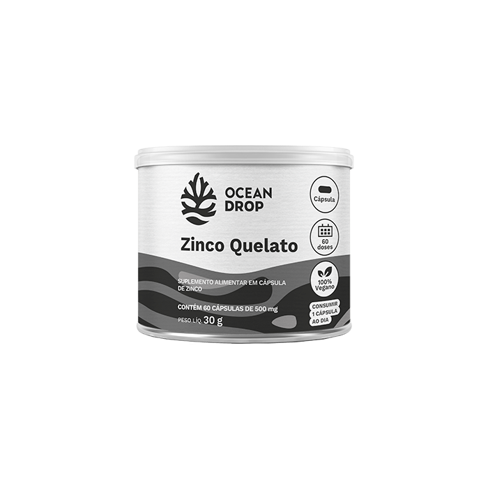 Zinco Quelato 60 Caps 500mg Ocean Drop