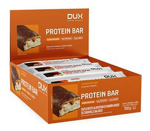 Foto de Protein Bar 20g De Proteina 12un De 60g - Dux Nutrition - Caramelo Salgado