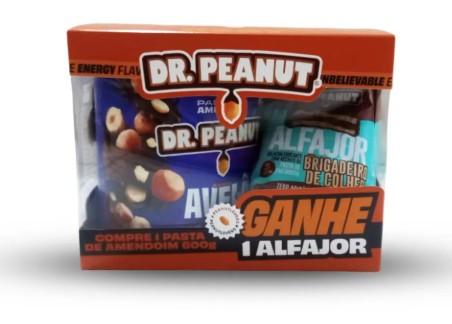 Promopack Pasta De Amendoim Buenissimo 600g e Alfajor Dr Peanut