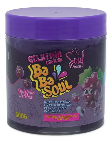 Gelatina Capilar 500g Soul Cosmétcos - Uva