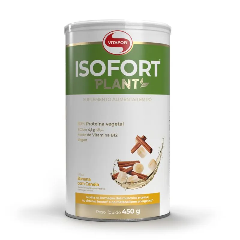 Isofort Plant 450g Vitafor - Banana Com Canela