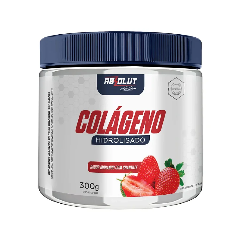 Colageno 300g Absolut Nutrition - Morango