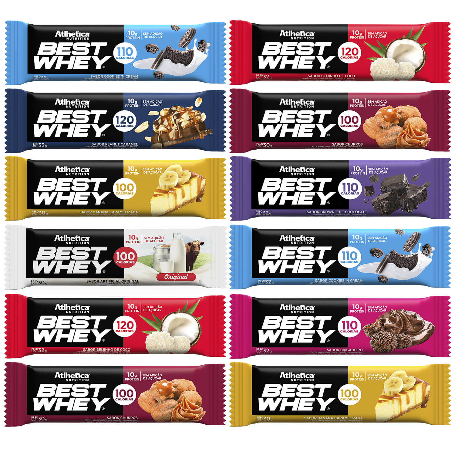 Best Whey Bar 33g Display Com 12un Atlhetica Nutrition