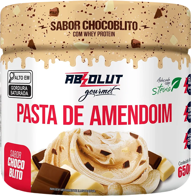 Foto de Pasta de Amendoim 650g Absolut Nutrition - Chocoblito